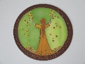 Kézzel festett selyemkép