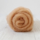 Kártolt nemezelő gyapjú új-zélandi Maori (Kenyérbarna) - 100g-os csomag