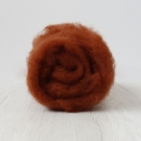 Kártolt nemezelő gyapjú új-zélandi Maori (Siena barna) - 100g-os csomag