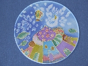 Kézzel festett selyemkép